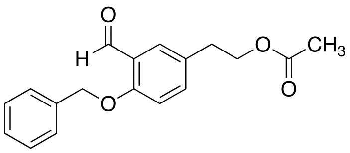 4-O-Benzyl Tyrosol α-Acetate 3-Aldehyde