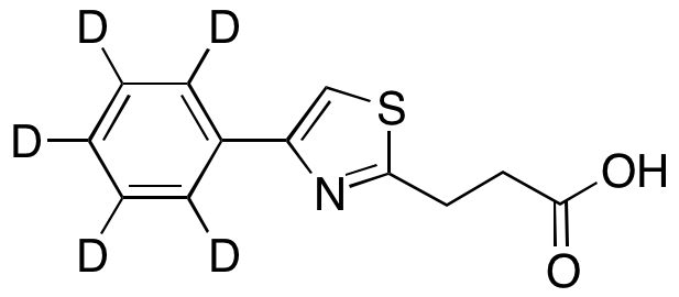 4-Phenyl-2-thiazolepropanoic Acid-d5