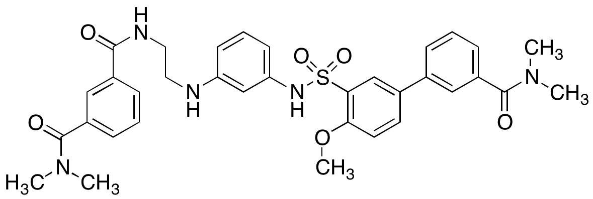 4′-Methoxy-N,N-dimethyl-3′-[[[3-[[2-[(3-(dimethylcarbamoyl)benzoyl)amino]ethyl]amino]phenyl]amino]sulfonyl]-[1,1′-biphenyl]-3-carboxamide