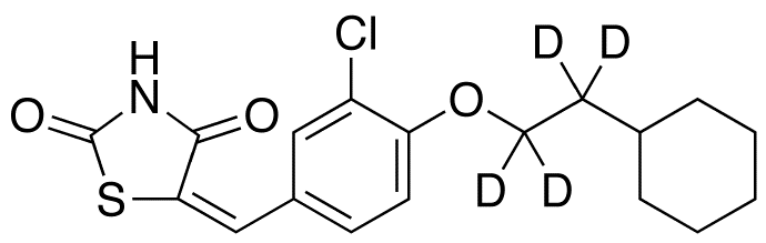 5-[[3-Chloro-4-(2-cyclohexylethoxy)phenyl]methylene]-2,4-thiazolidinedione-d4