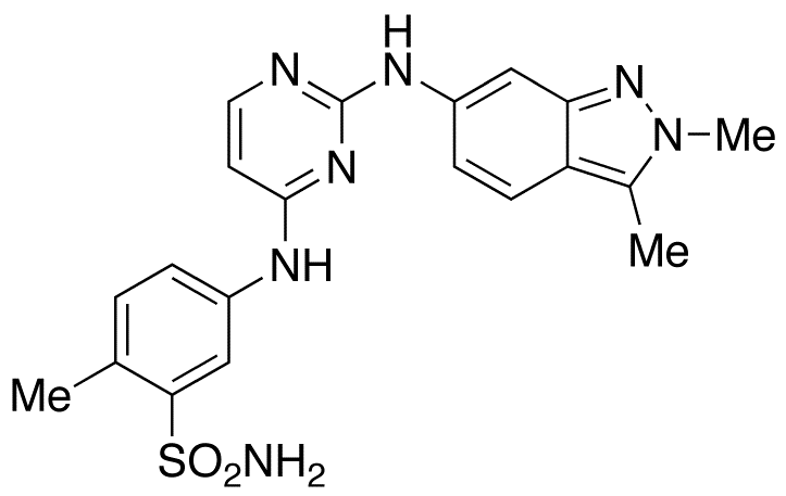 5-[[4-[(2,3-Dimethyl-2H-indazol-6-yl)amino]-2-pyrimidinyl]amino]-2-methylbenzenesulfonamide