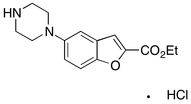 5-(1-Piperazinyl)-2-benzofurancarboxylic Acid Ethyl Ester Hydrochloride