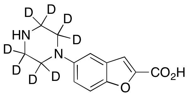 5-(1-Piperazinyl)benzofuran-2-carboxylic Acid-d8