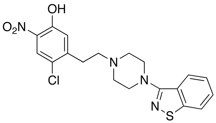 5-[2-[4-(1,2-Benzisothiazol-3-yl)-1-piperazinyl]ethyl-4-chloro-2-nitrophenol