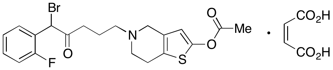 5-[2-(Acetyloxy)-6,7-dihydrothieno[3,2-c]pyridin-5(4H)-yl]-1-bromo-1-(2-fluorophenyl)-2-pentanone (2Z)-2-Butenedioate