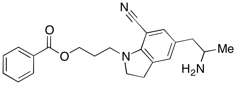 5-(2-Aminopropyl)-1-[3-(benzoyloxy)propyl]-2,3-dihydro-1H-indole-7-carbonitrile