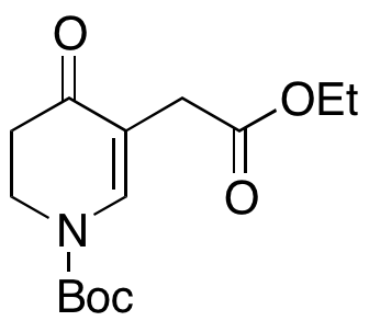 5-(2-Ethoxy-2-oxoethyl)-4-oxo-3,4-dihydropyridine-1(2H)-carboxylic Acid tert-Butyl Ester