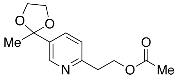 5-(2-Methyl-1,3-dioxolan-2-yl)-2-pyridineethanol Acetate