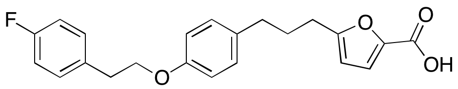 5-[3-[4-[2-(4-Fluorophenyl)ethoxy]phenyl]propyl]-2-furancarboxylic Acid