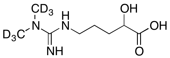 5-(3,3-Dimethyl-d6-guanidino)-2-hydroxypentanoic Acid