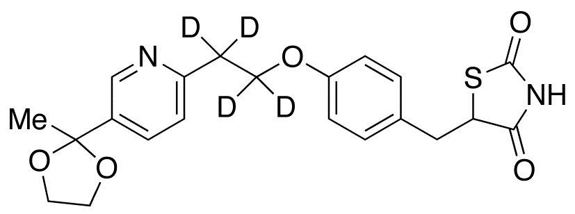 5-[4-[2-[5-(2-Methyl-1,3-dioxolan-2-yl)-2-pyridinyl]ethoxy-d4]benzyl]-2,4-thiazolidinedione