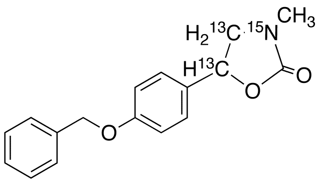 5-(4’-Benzyloxyphenyl)-3-methyl-[4,5-di-13C,3-15N]-2-oxazolidone