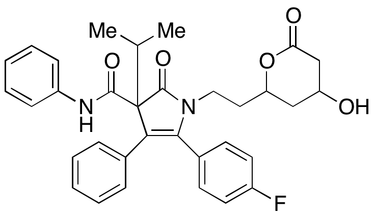 5-(4-Fluorophenyl)-2,3-dihydro-3-(1-methylethyl)-2-oxo-N,4-diphenyl-1-[2-tetrahydro-4-hydroxy-6-oxo-2H-pyran-2-yl]ethyl]-1H-pyrrole-3-carboxamide