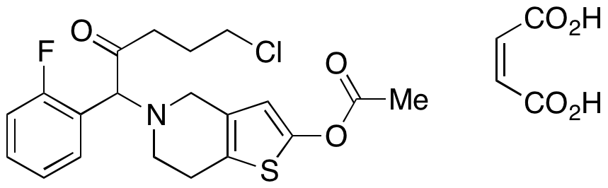 5-(5-Chloro-1-(2-fluorophenyl)-2-oxopentyl)-4,5,6,7-tetrahydrothieno[3,2-c]pyridin-2-yl Acetate Maleate