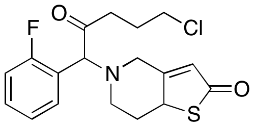 5-(5-Chloro-1-(2-fluorophenyl)-2-oxopentyl)-5,6,7,7a-tetrahydrothieno[3,2-c]pyridin-2(4H)-one