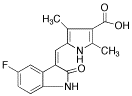 5-(5-Fluoro-2-oxo-1,2-dihydro-indol-3-ylidenemethyl)-2,4-dimethyl-1H-pyrrole-3-carboxylic Acid