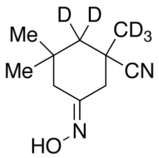 5-(Hydroxyimino)-1,3,3-trimethyl-cyclohexanecarbonitrile-d5