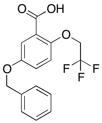 5-(Phenylmethoxy)-2-(2,2,2-trifluoroethoxy)benzoic Acid