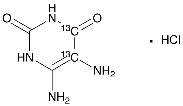 5,6-Diamino-2,4-dihydroxypyrimidine-13C2, Hydrochloride Salt