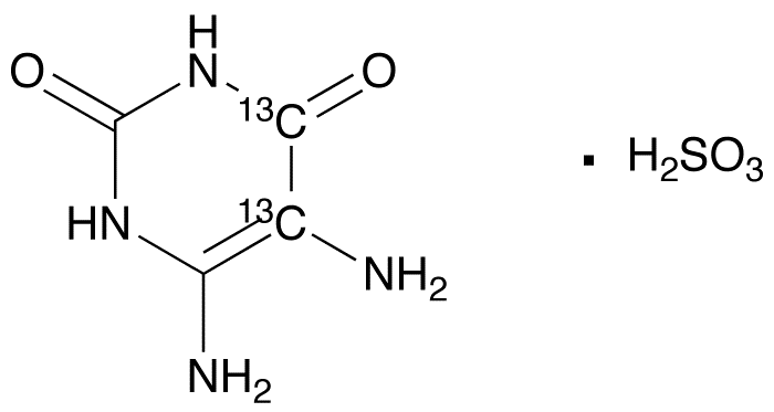 5,6-Diamino-2,4-dihydroxypyrimidine-13C2 Bisulfite Salt