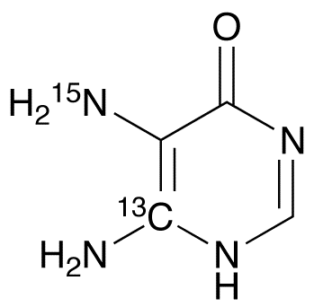 5,6-Diamino-4-hydroxypyrimidine-13C,15N