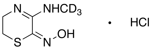 5,6-Dihydro-3-(methylamino)-2H-1,4-thiazin-2-one Oxime-d3 Hydrochloride