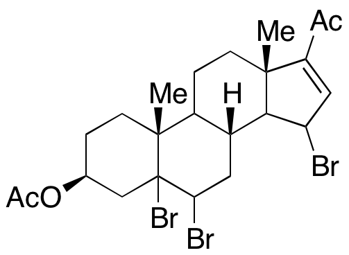 5,6-Tribromo-3β-hydroxy-16-pregnen-20-one Acetate