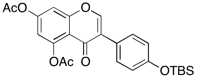 5,7-Bis(acetyloxy)-3-[4-[[(1,1-dimethylethyl)dimethylsilyl]oxy]phenyl]-4H-1-benzopyran-4-one