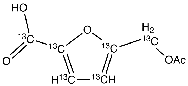 5-Acetoxymethyl-2-furancarboxylic Acid-13C6