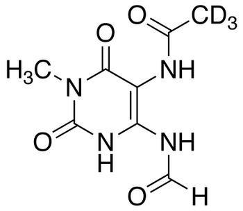 5-Acetyl-d3-amino-6-formylamino-3-methyluracil