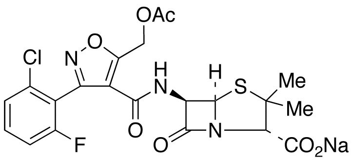 5-Acetyloxymethyl Flucloxacillin Sodium Salt