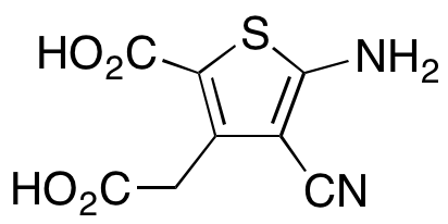 5-Amino-2-carboxy-4-cyano-3-thiopheneacetic Acid