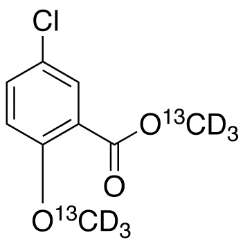 5-Chloro-2-methoxy-benzoic Acid Methyl Ester-13C2,d6