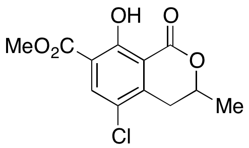 5-Chloro-3,4-dihydro-8-hydroxy-3-methyl-1-oxo-1H-2-benzopyran-7-carboxylic Acid Methyl Ester