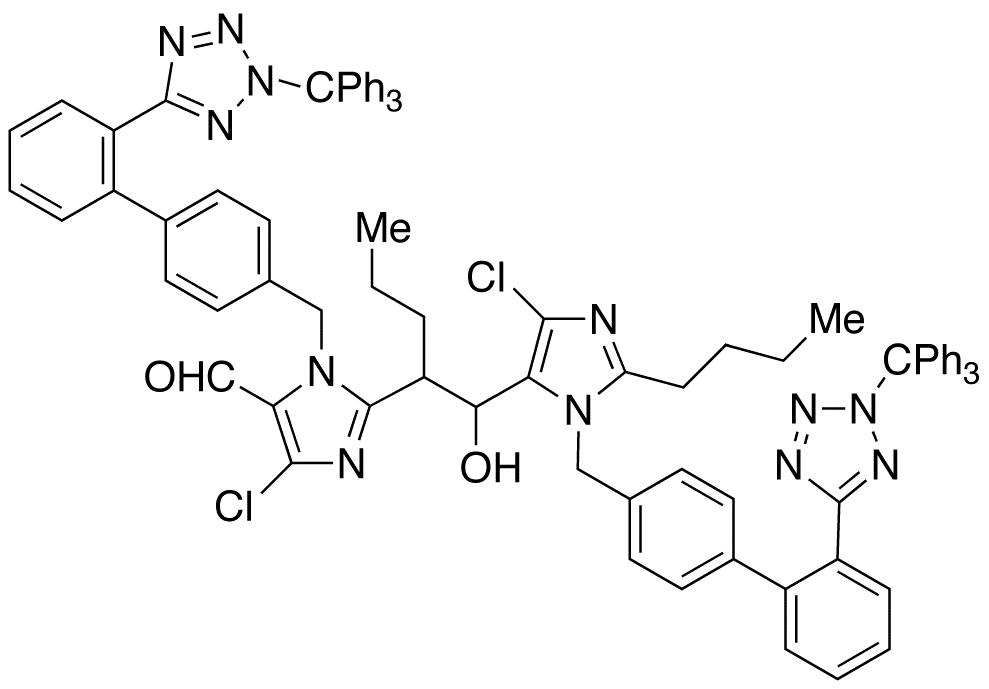 5-Deshydroxy-5-formyl N,N’-Ditrityl Losartan α-Butyl-losartan Aldehyde Adduct