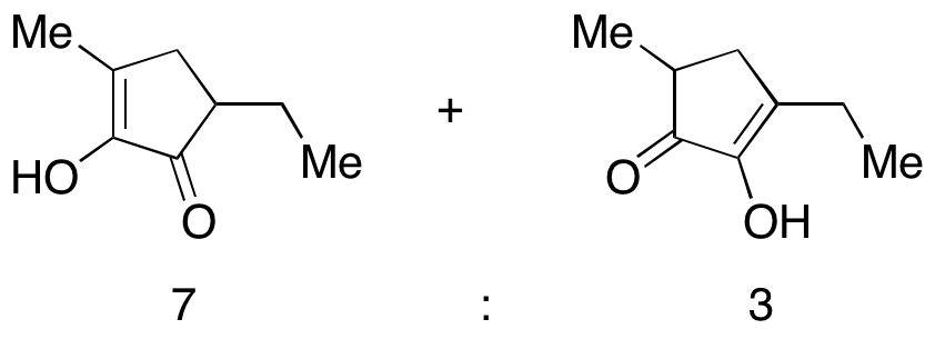 5-Ethyl-2-hydroxy-3-methylcyclopent-2-enone + 3-Ethyl-2-hydroxy-5-methylcyclopent-2-enone (7:3  Mixture)