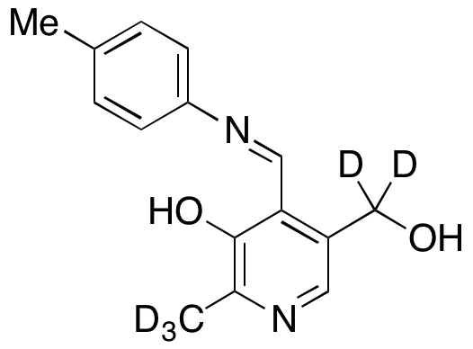 5-Hydroxy-6-methyl-4-[[(4-methylphenyl)imino]methyl]-3-pyridinemethanol-d5