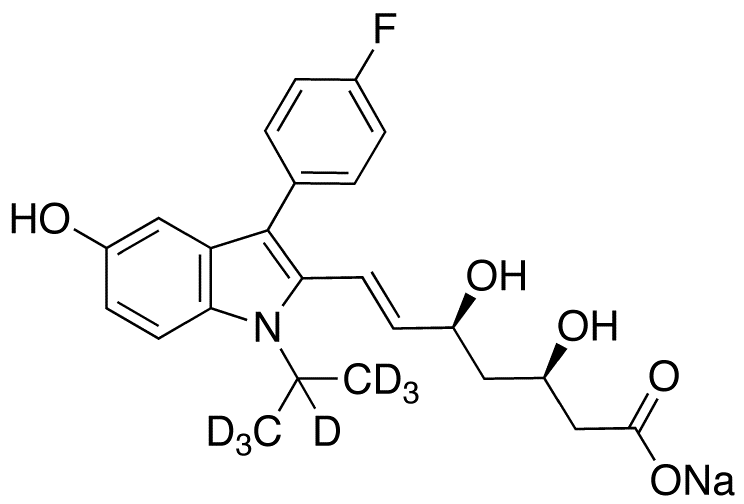 5-Hydroxy Fluvastatin-d7 Sodium Salt