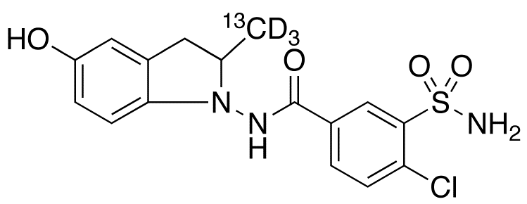 5-Hydroxy Indapamide-13C,d3