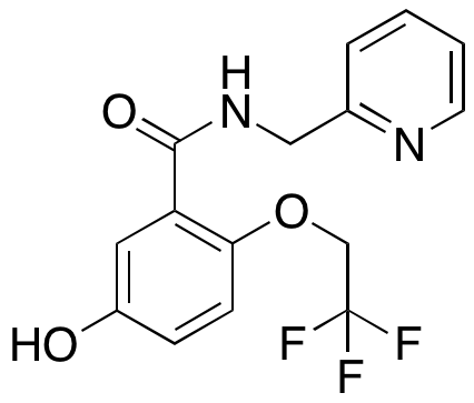 5-Hydroxy-N-(pyridin-2-ylmethyl)-2-(2,2,2-trifluoroethoxy)benzamide