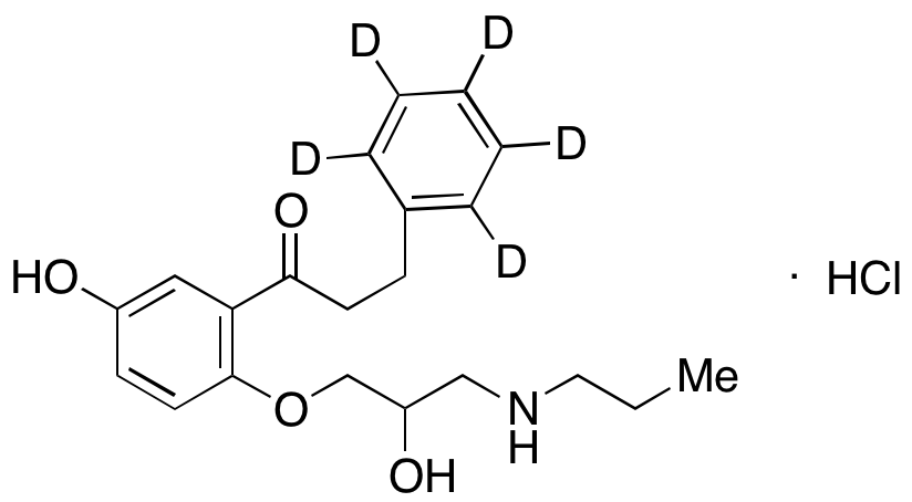 5-Hydroxy Propafenone Hydrochloride-d5