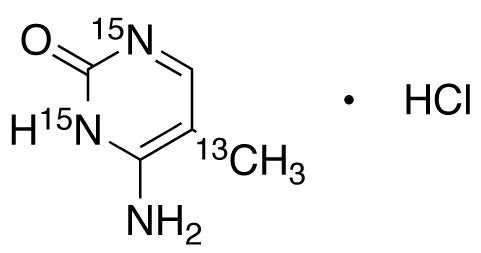 5-Methyl Cytosine-13C,15N2 Hydrochloride