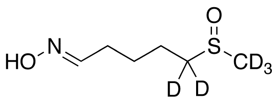 5-Methylsulfinyl-pentanal-d5 Oxime