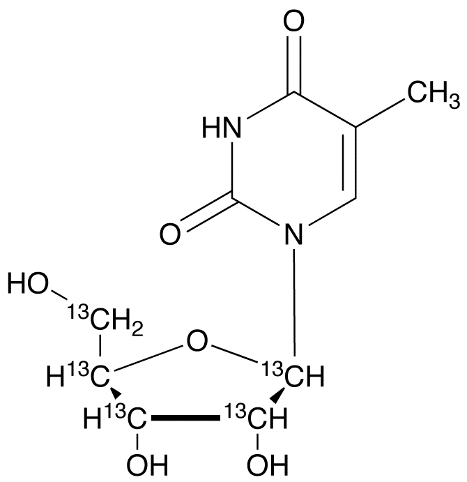 5-Methyluridine-1’,2’,3’,4’,5’-13C5