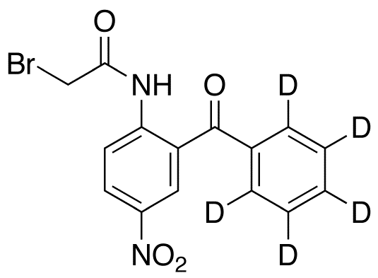 5-Nitro-2-(bromoacetamido)benzophenone-d5