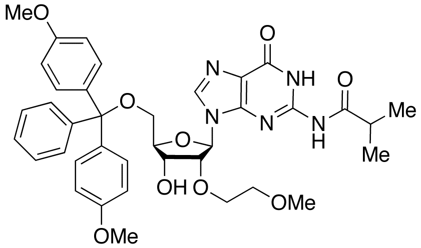 5’-O-[Bis(4-methoxyphenyl)phenylmethyl]-2’-O-(2-methoxyethyl)-N-(2-methyl-1-oxopropyl)guanosine