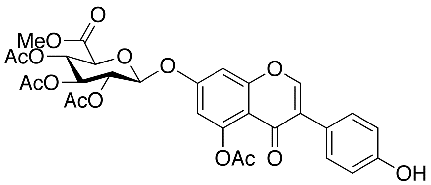 5-O-Acetyl Genistein 7-(Tri-O-acetyl-β-D-glucuronic Acid Methyl Ester)