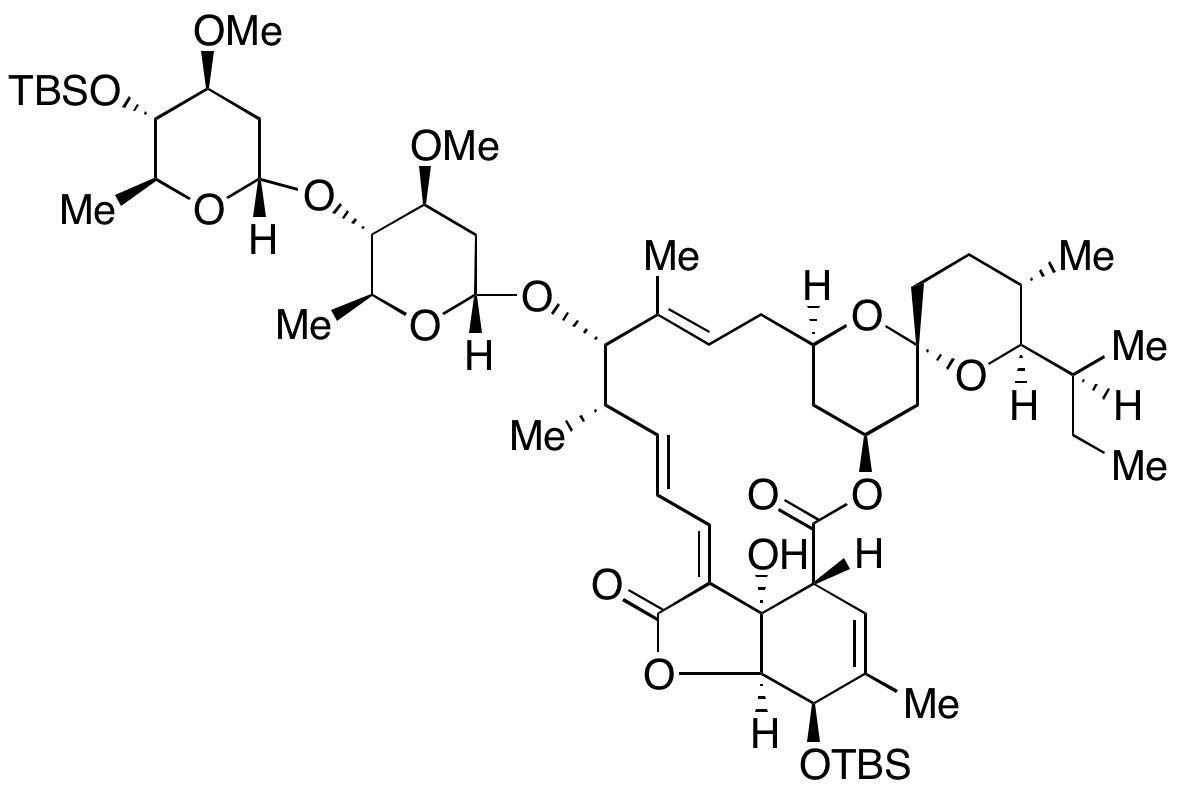 5-O-Demethyl-4’’,5-bis-O-[(1,1-dimethylethyl)dimethylsilyl]-22,23-dihydro-28-oxo-Avermectin A1a