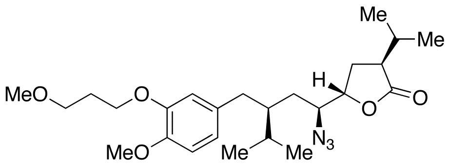 5(S)-[1(S)-Azido-3(S)-[4-methoxy-3-(3-methoxypropoxy)benzyl]-4-methylpentyl]-3(S)-isopropyldihydrofuran-2-one