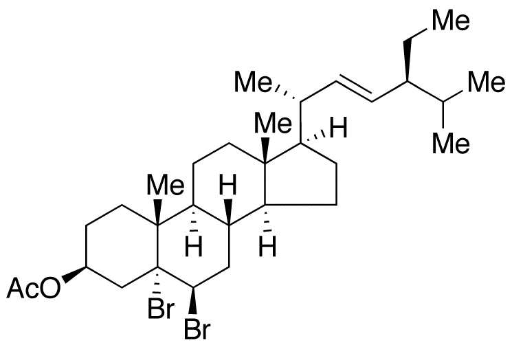 5α,6β-Dibromostigmastan-3β-yl 3-Acetate